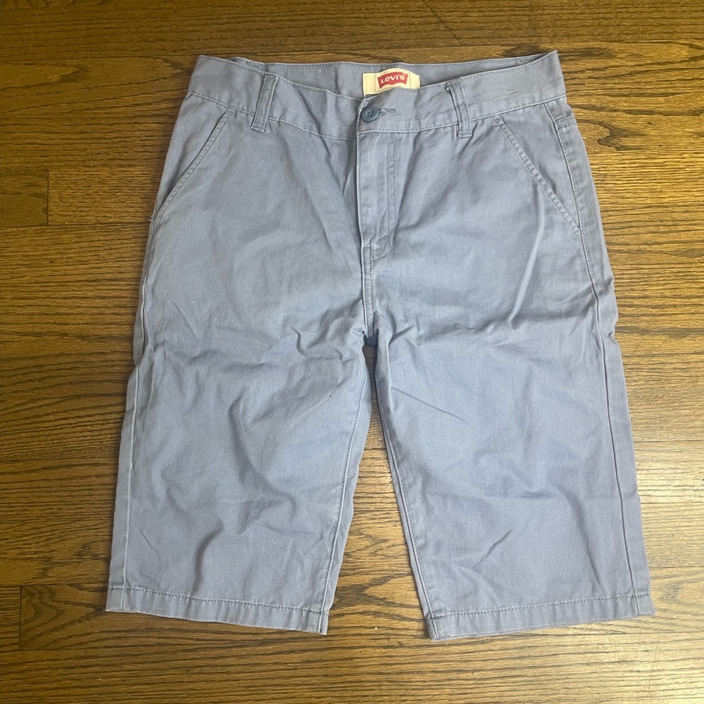 Levi's blue Flat Front Shorts Classic Cotton Blend
